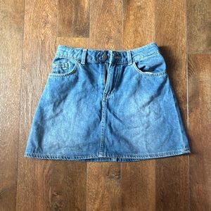 Mini denim skirt